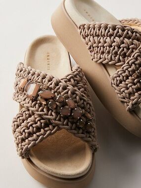 Free People Inuikii Cleo Woven Platform Sandals